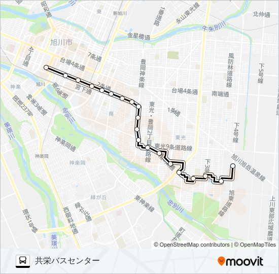 １１番 bus Line Map