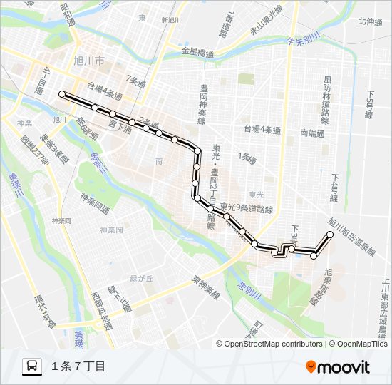 １１番 バスの路線図