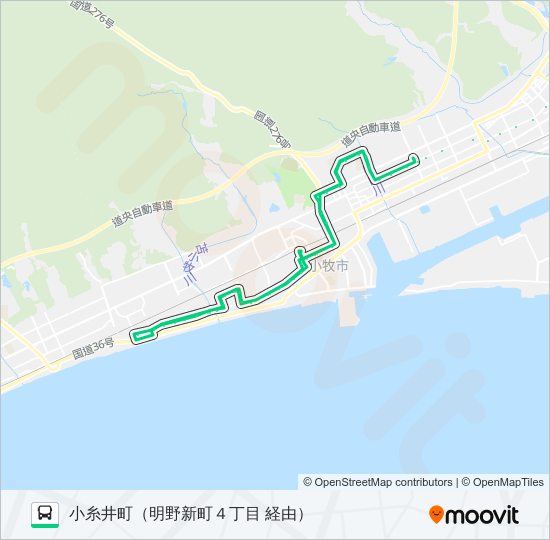 01 永福三条線 バスの路線図