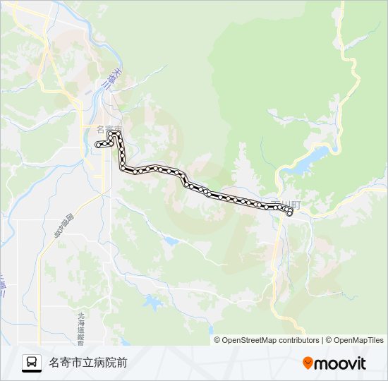 下川線 バスの路線図