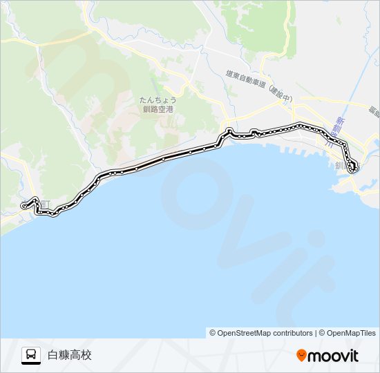 白糠線 Bus Line Map