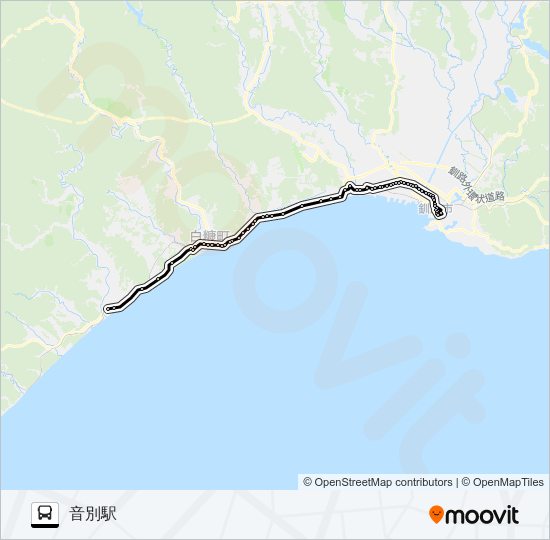 白糠線 Bus Line Map