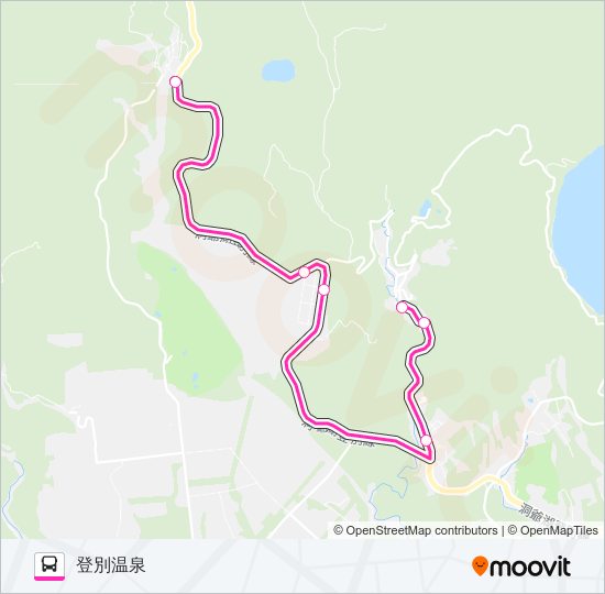 カルルス線 Bus Line Map