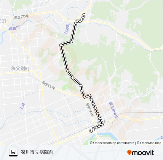 多度志線 バスの路線図