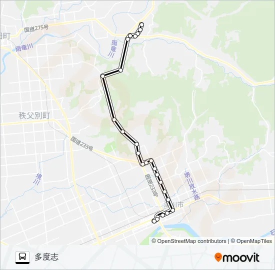 多度志線 Bus Line Map