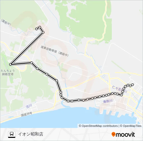 イオンリフレ線 Bus Line Map