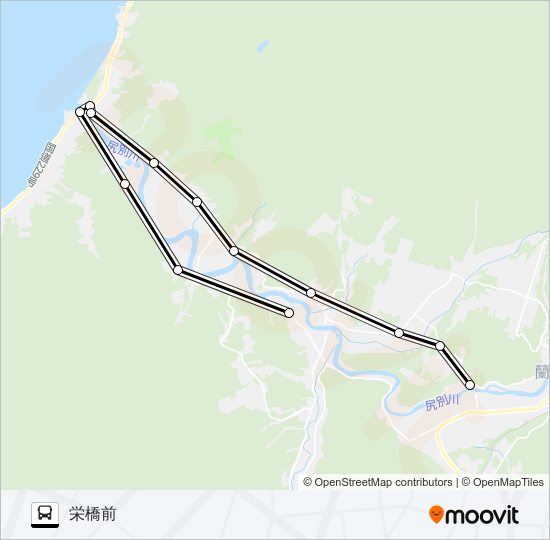 ５号路線 Bus Line Map