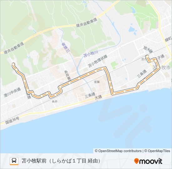 16 宮の森線 bus Line Map