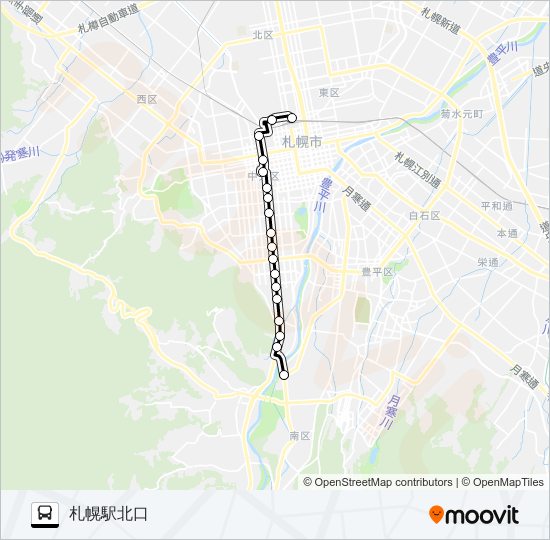 南６４ バスの路線図