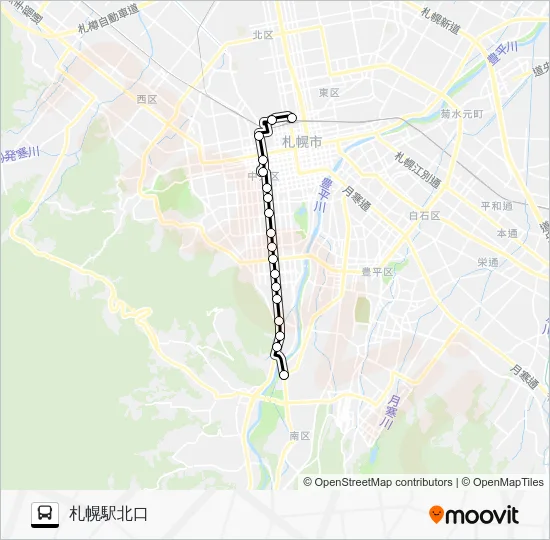 南６４ Bus Line Map