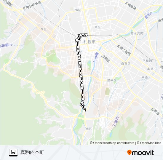 南６４ Bus Line Map