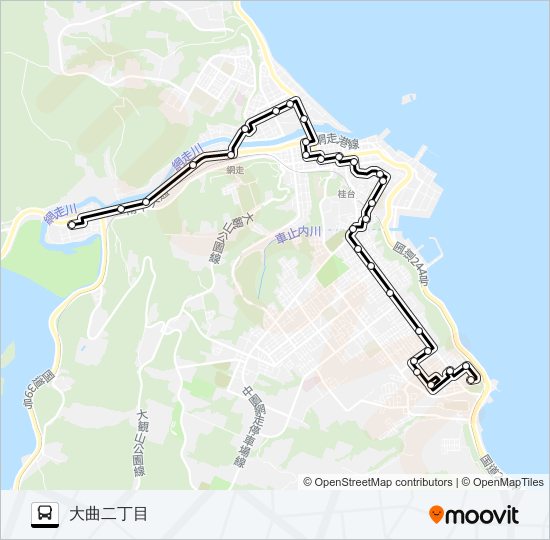 つくし線 バスの路線図