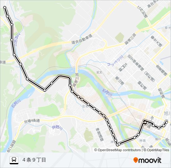 ５９番 バスの路線図