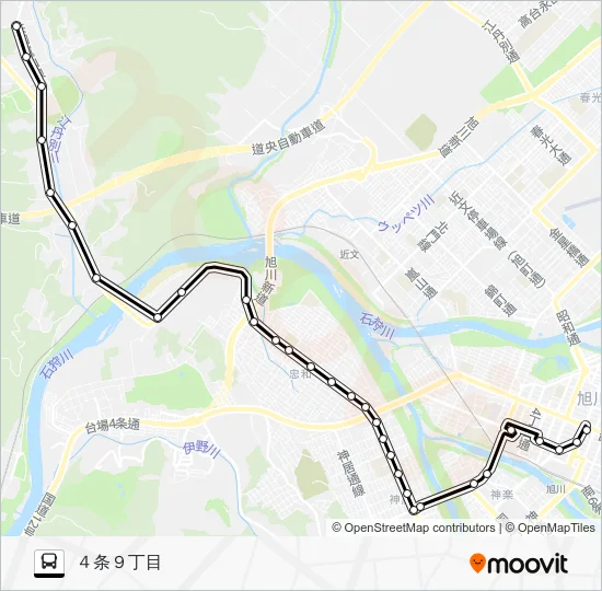 ５９番 Bus Line Map