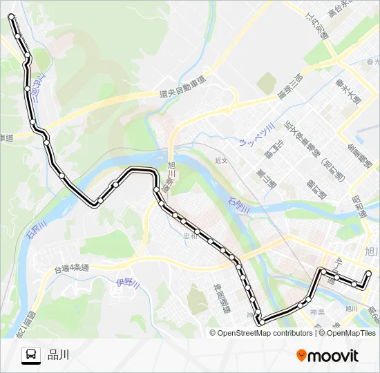 ５９番 Bus Line Map