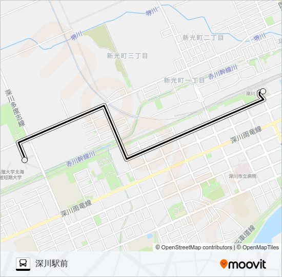 拓殖大学線 Bus Line Map