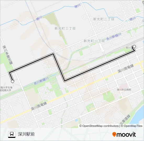 拓殖大学線 Bus Line Map