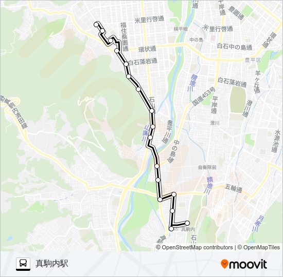 南４ bus Line Map