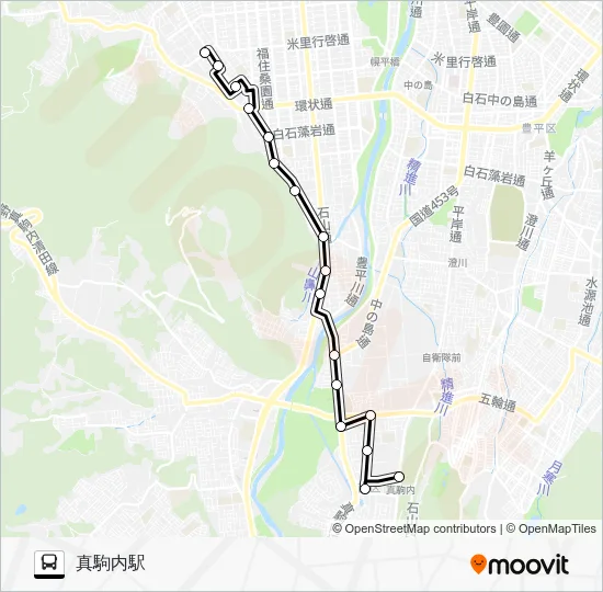 South 4 Bus Line Map