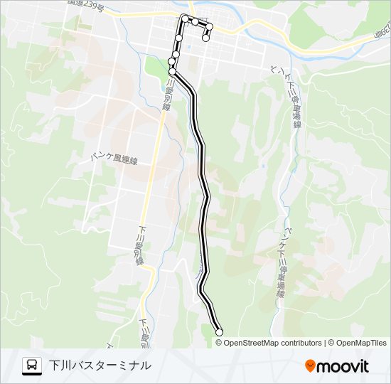 班渓線 バスの路線図