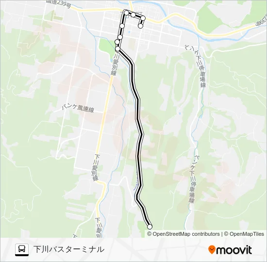 Bangei Line Bus Line Map