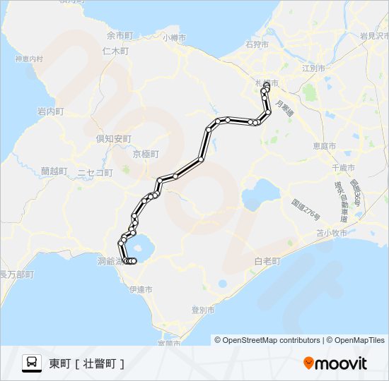 真駒内 bus Line Map