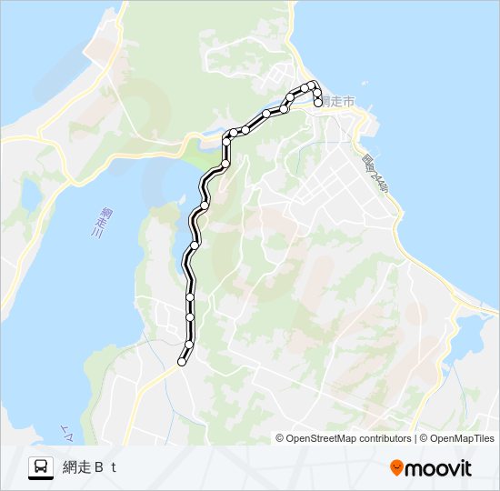 呼人線 バスの路線図