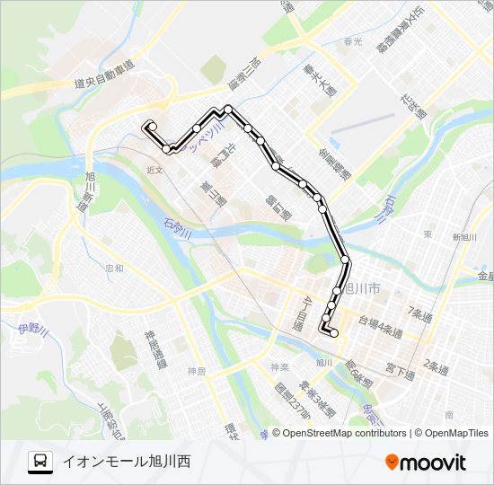 １４番 bus Line Map