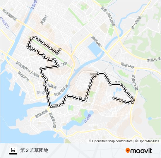 武佐線 Bus Line Map