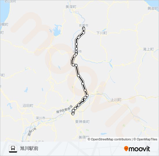 １番 バスの路線図