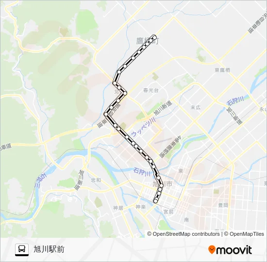 ３７番 Bus Line Map