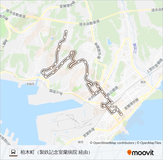 22 港北柏木線 Busの路線図