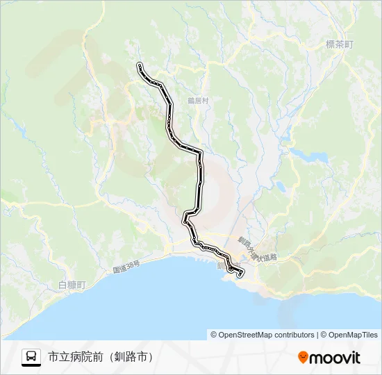 Horokoro Line Bus Line Map