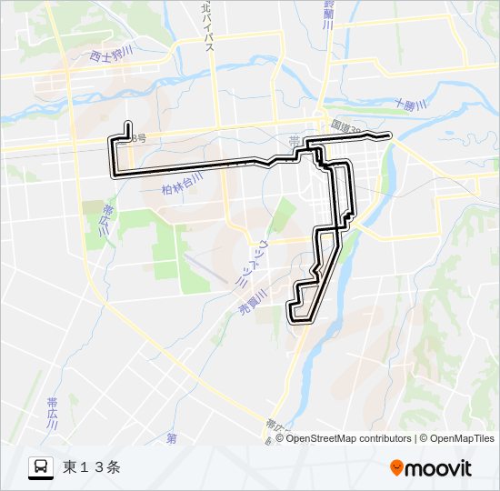 循環線［東西南北］ Bus Line Map