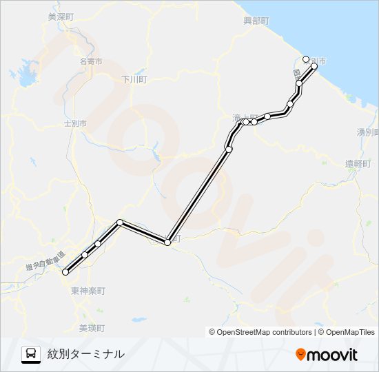 札幌 バスの路線図