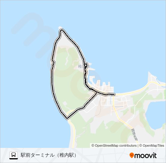 坂の下線 バスの路線図