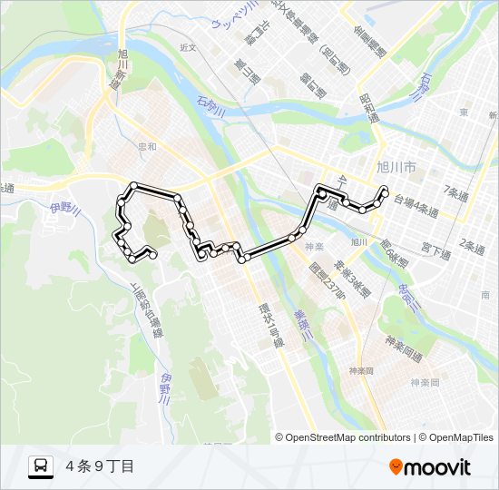 ５３番 バスの路線図