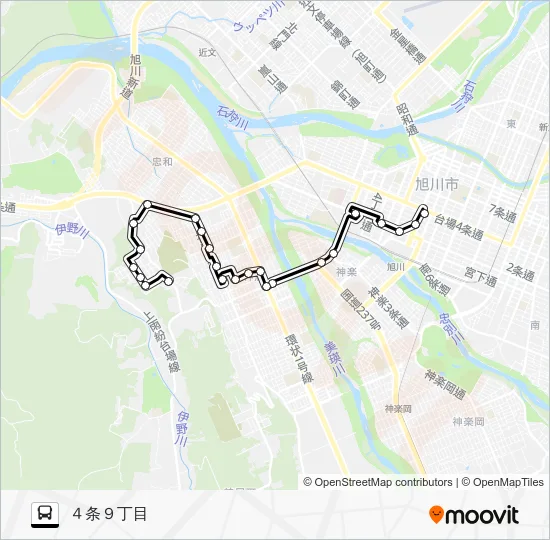 ５３番 Bus Line Map