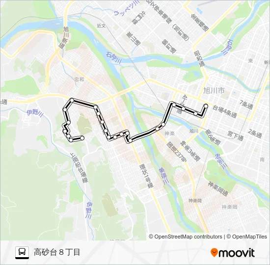 ５３番 Bus Line Map
