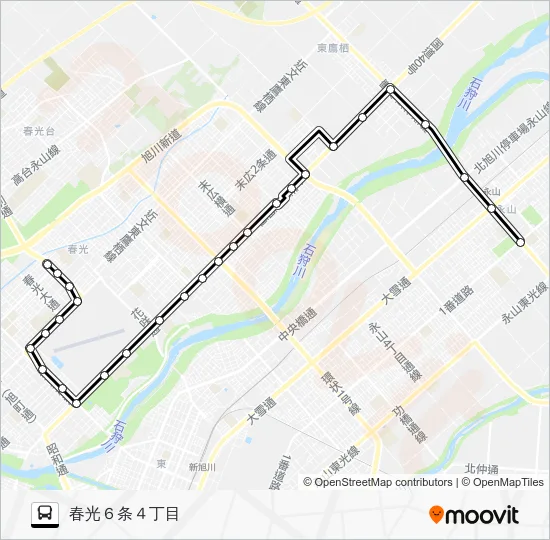 ６０番 Bus Line Map
