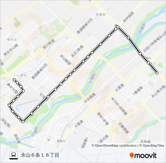 ６０番 バスの路線図