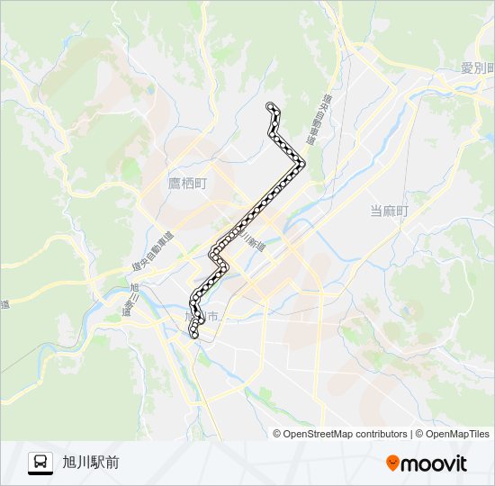 １７番 バスの路線図