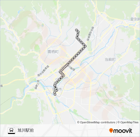 １７番 Bus Line Map