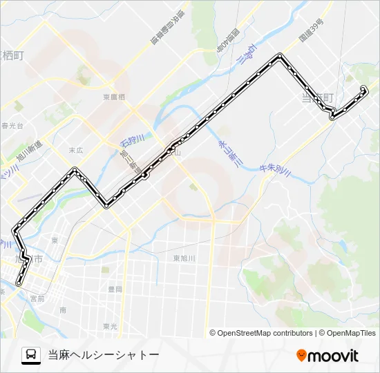 ７５番 バスの路線図