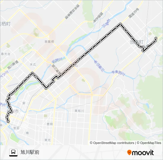 ７５番 バスの路線図