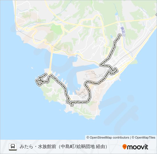 7 みたら bus Line Map