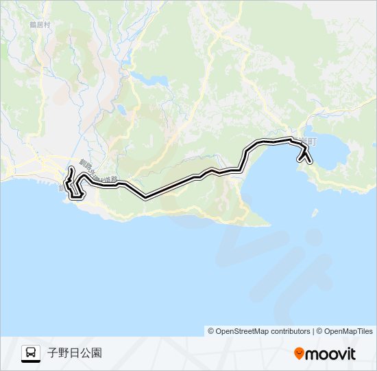 厚岸 バスの路線図