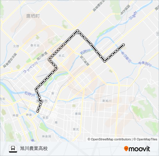 １９番 バスの路線図