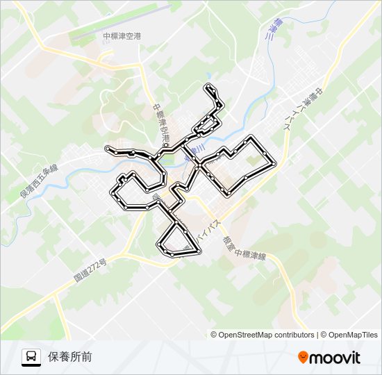 中標津市内線 バスの路線図