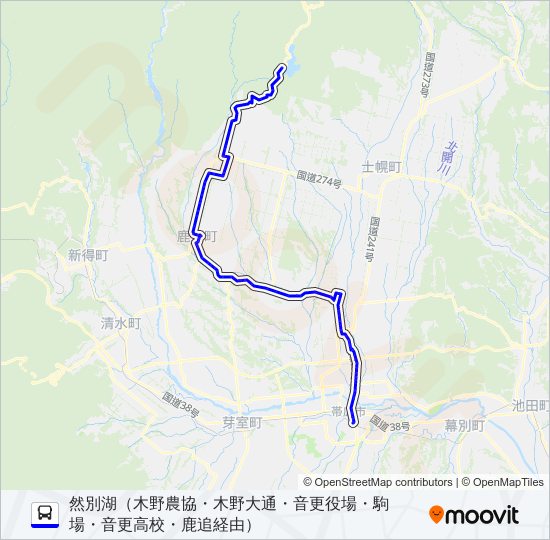 51 バスの路線図
